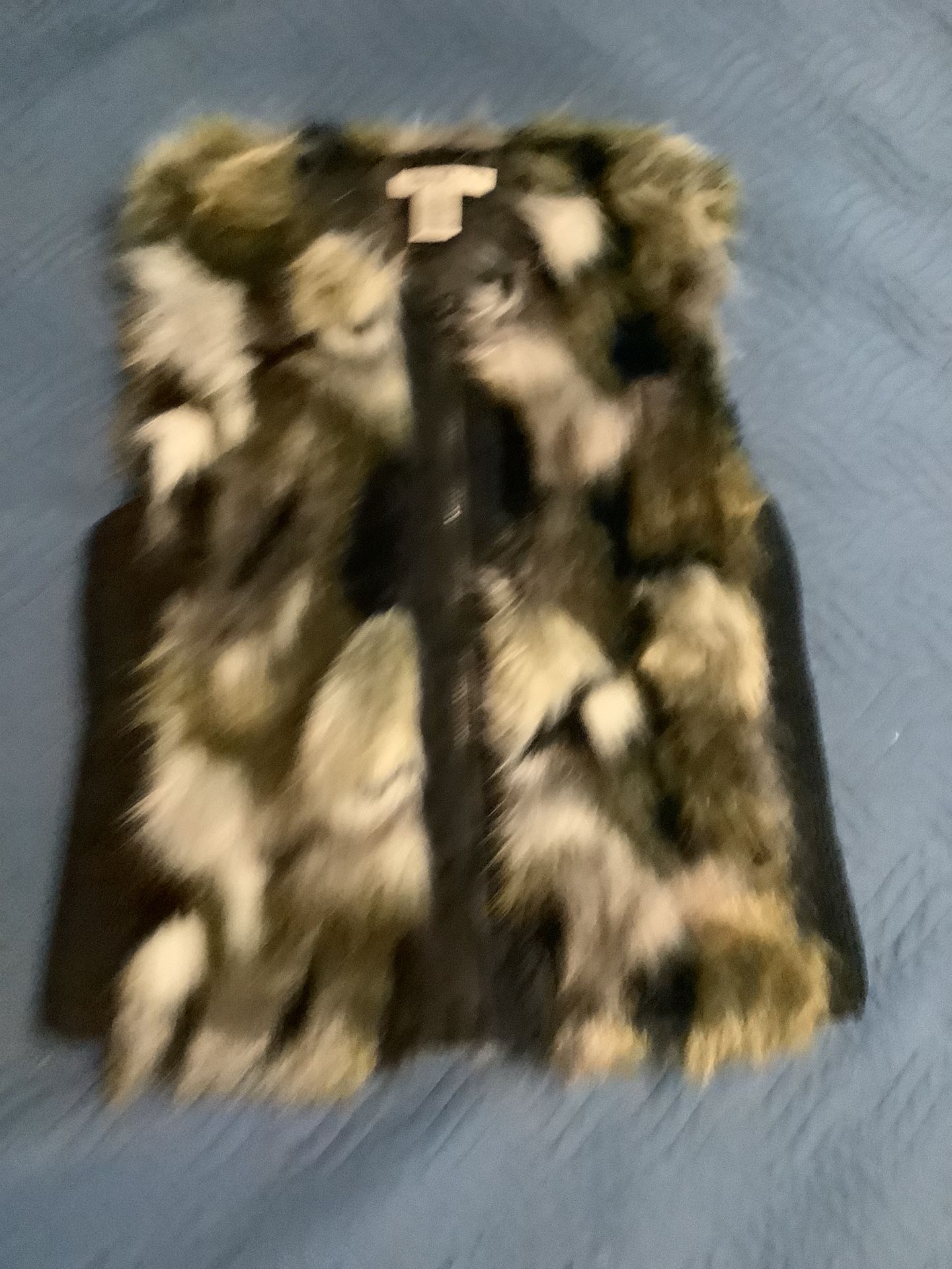 Beautiful Fur Vest Black, Green, Mixed Colors