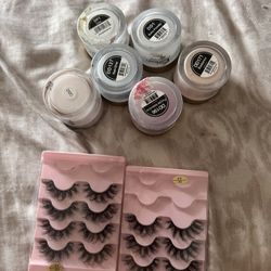 Acrylic and lashes