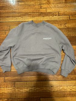 Essentials Fear of God Brown Grey Desert Taupe Crewneck Sweatshirt Size Small
