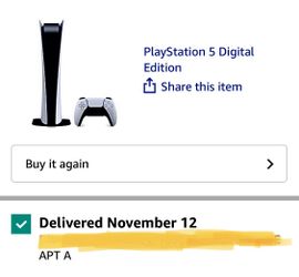 Sony PS5 Playstation 5 Digital Edition Console