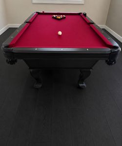 7’ Bar Size Black Pool Table (Free Delivery & Pro Setup)