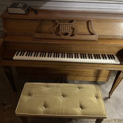 1964 Kawai Marantz Upright Vertical Piano w/ Pianocorder & Cushioned Bench - EXCELLENT CONDITION 
