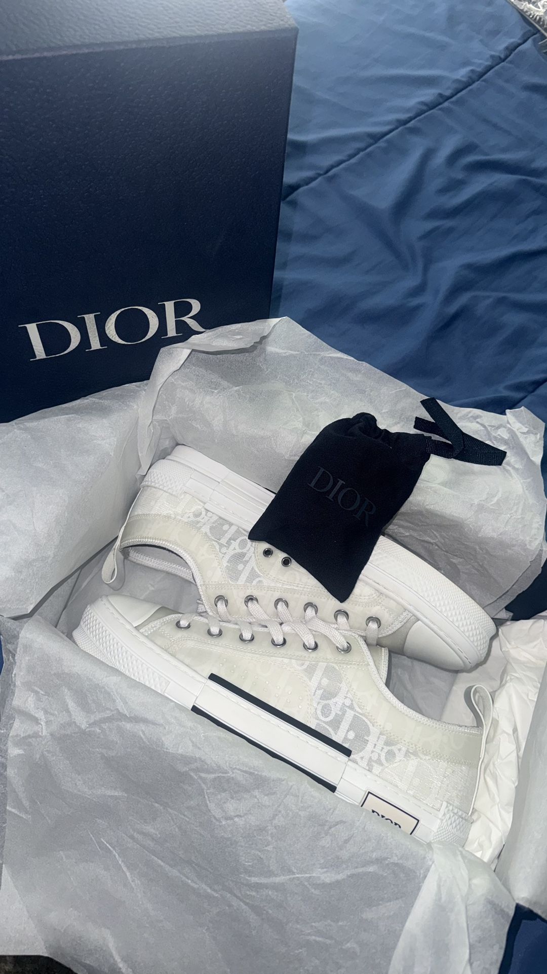 White Dior Converse