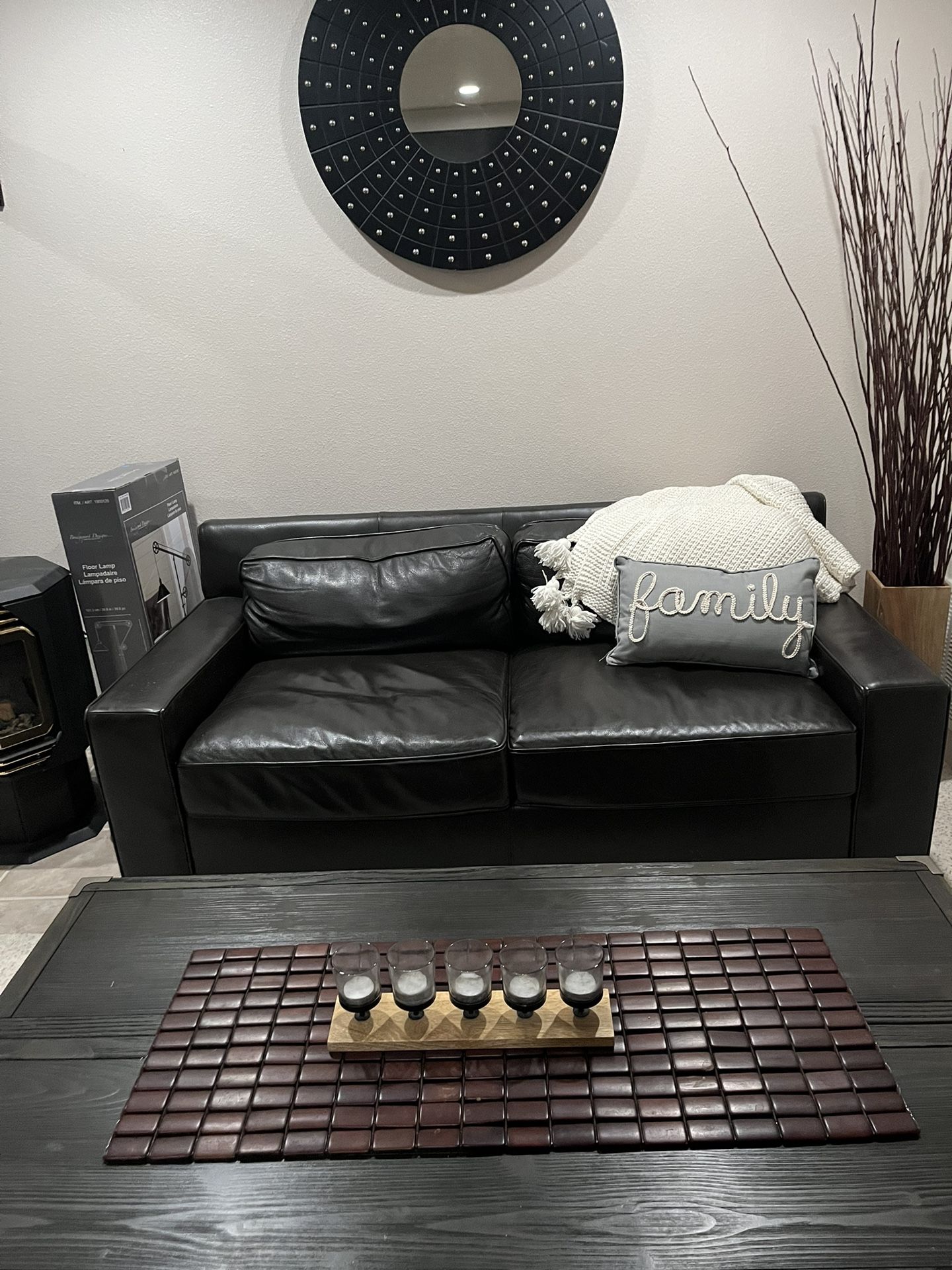 Leather Couch And Chair 