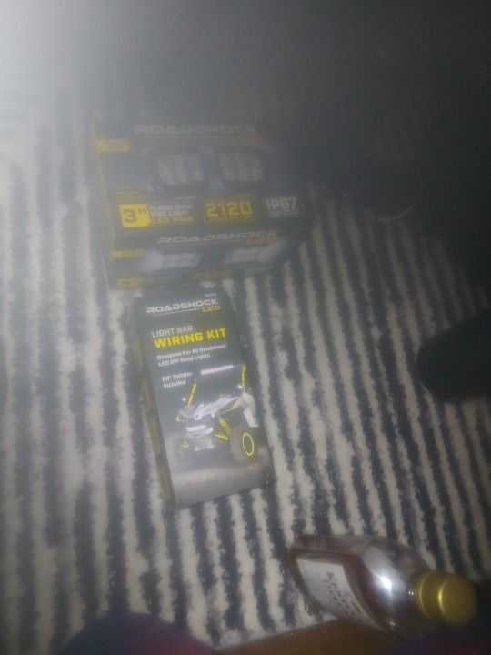 Roadshock LED 3" Flood With Side Light Pair And Wiring Kit