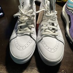 Vans Slim Zip In The Back  Leather New !!  