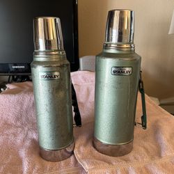 2 Stanley Metal Thermoses