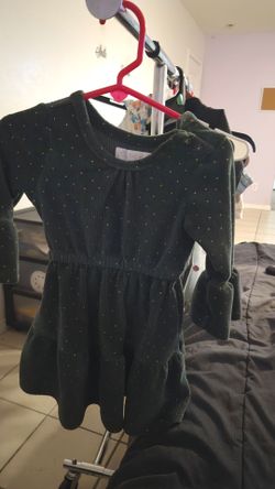 Girls Corduroy Long Sleeve Dress