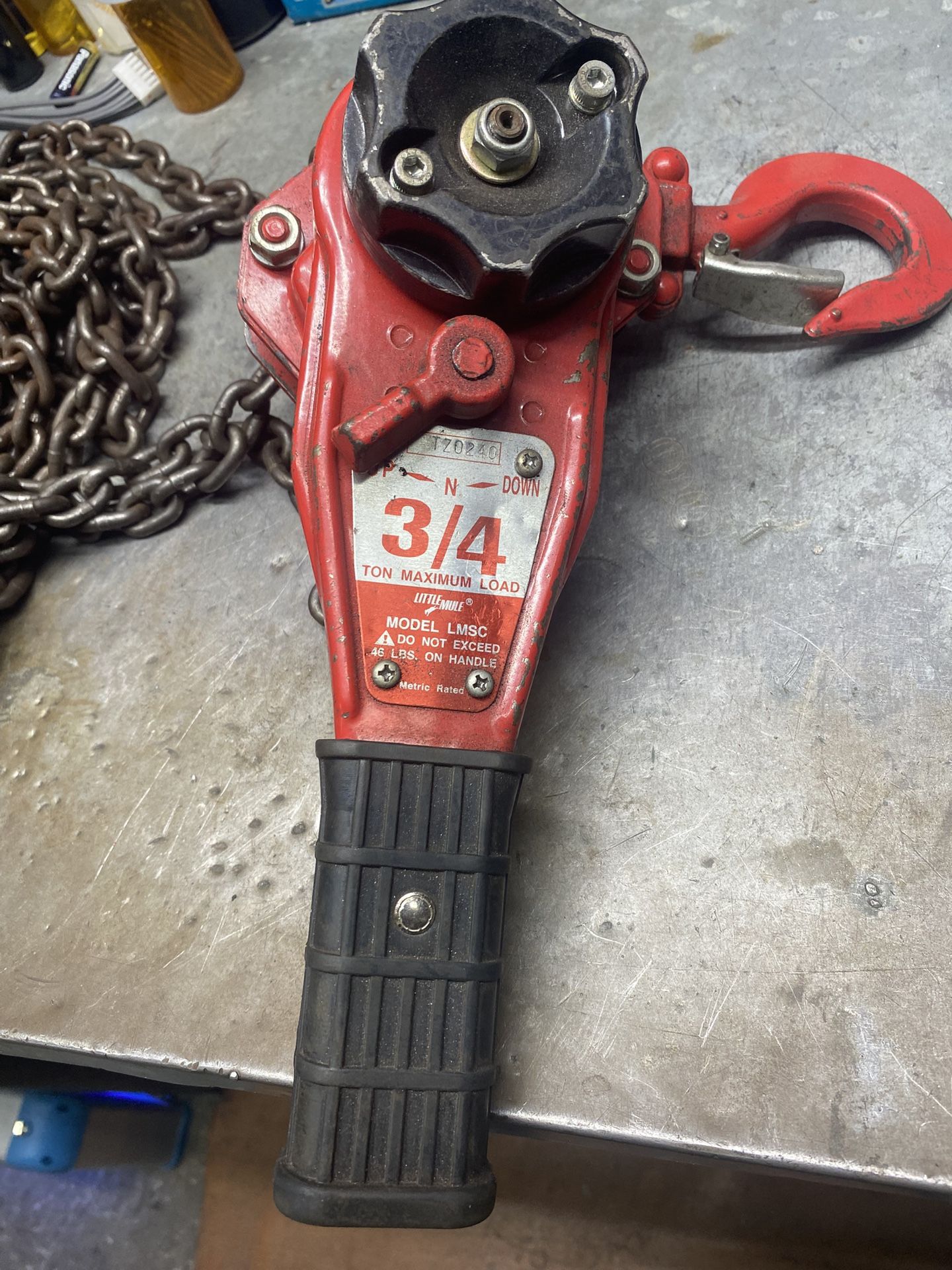 Little Mule Lmsc 3/4 Ton Lever Chain Hoist
