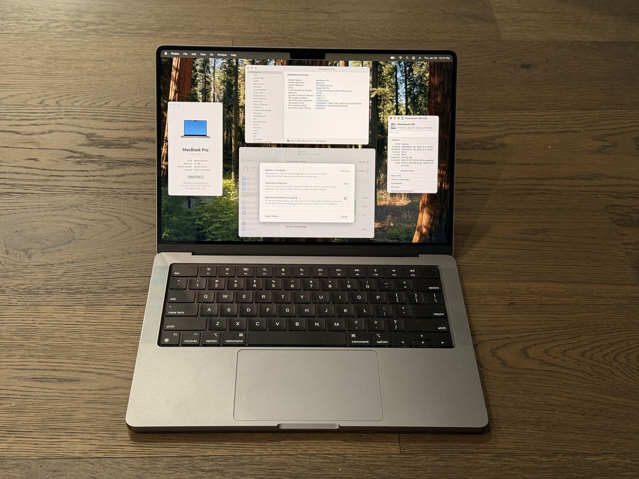 MacBook Pro 14” 2023 / M2 Pro Chip / 32GB RAM / 512GB SSD / 12C CPU / 19C GPU