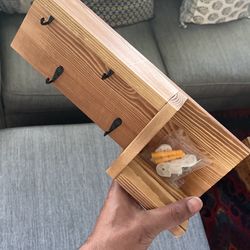 Brand New Wooden Mounted Key Rack