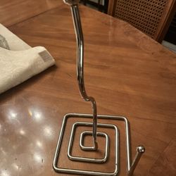 Paper towel holder-heavy metal approx H13”W6.5” base