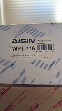 Aisin Water Pump WPT-116. Make Offer