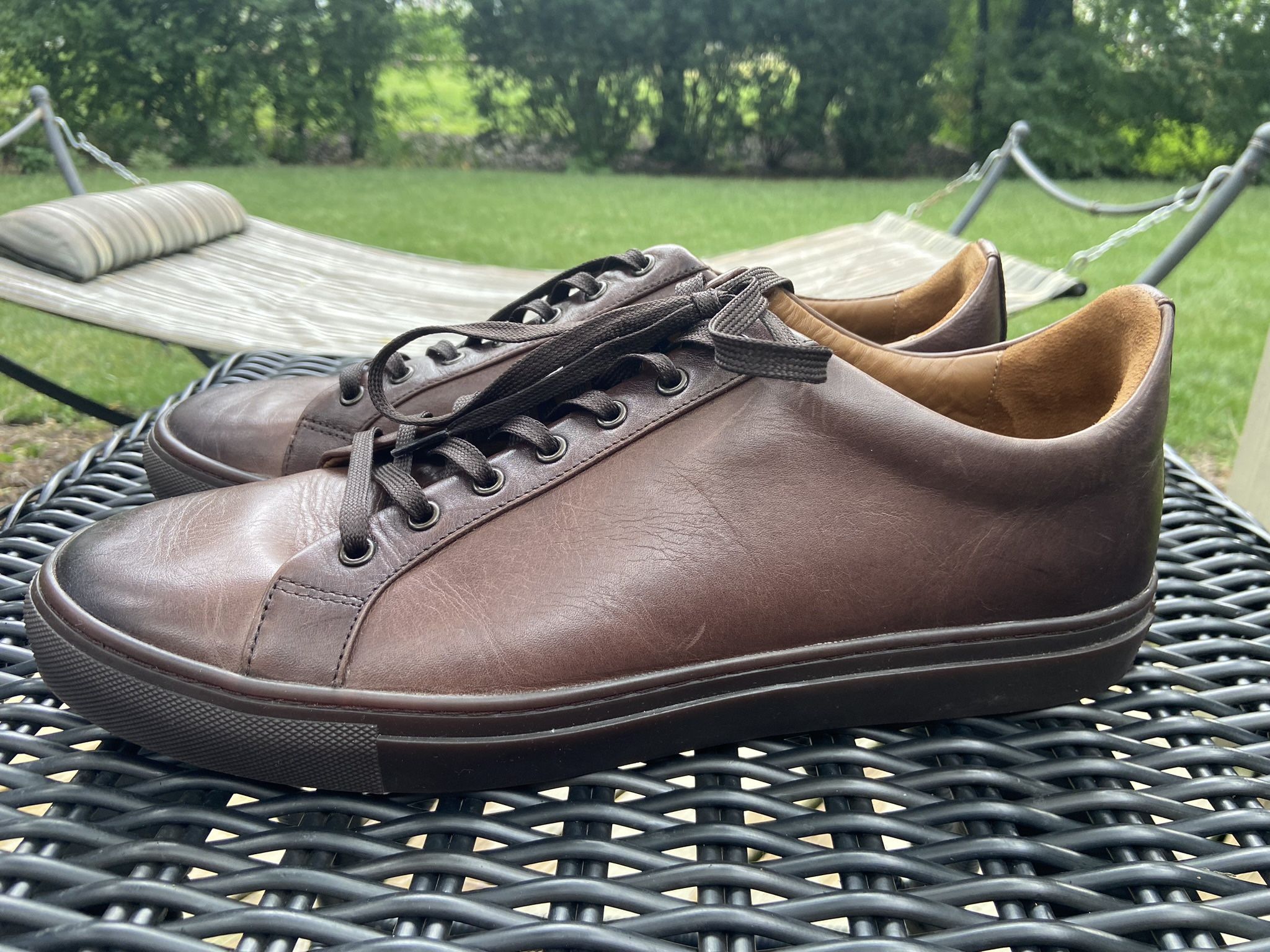 Thursday Everyday Boot Co. Men's Premier Low Top Cacao Leather Sneaker Size 12.5