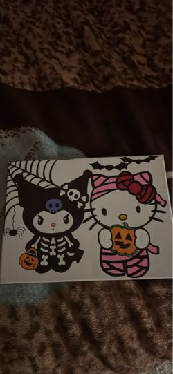 Halloween Hello Kitty painting