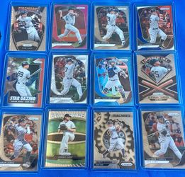 (#5) NEW YORK YANKEES LOT of 12 / 2020 PANINI PRIZM cards (9 inserts: Aaron Judge RWB Prizm, Giancarlo Stanton Silver Prizm wave and more!!!) 🔥🔥🔥