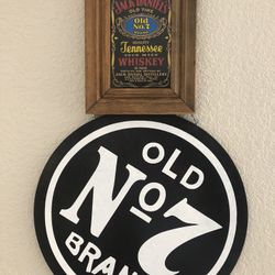  2 Vintage Jack Daniels Wood Signs 