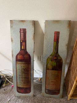 Kirklands metal wine