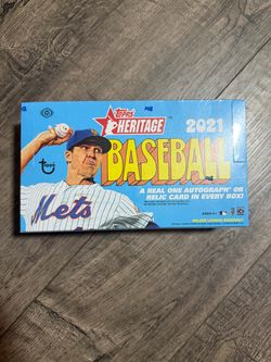 2021 Topps Heritage Baseball Hobby Box Factory Sealed