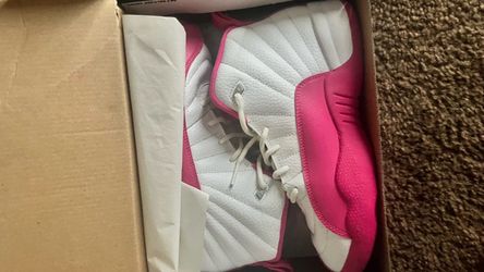 Air Jordan 12 White Pink Sneakers