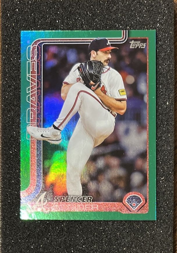 2025 Topps Series 2 SPENCER STRIDER Green Foil /99 Pack Fresh!