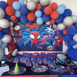 Spidey Birthday Background