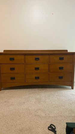 9-Drawer Wood Dresser