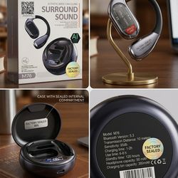 M76 Academic Translation Earbuds | AI-Powered Real-Time Translation & HD Audio for Global Students (Sealed)