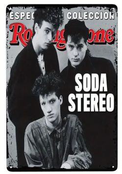 Soda Stereo Metal Tin Sign 8”x12”