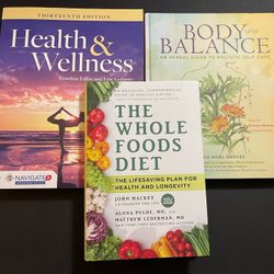 Lot Of 3 Health Wellness Nutrition Books