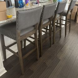 Set Of 4 Bar Stools 