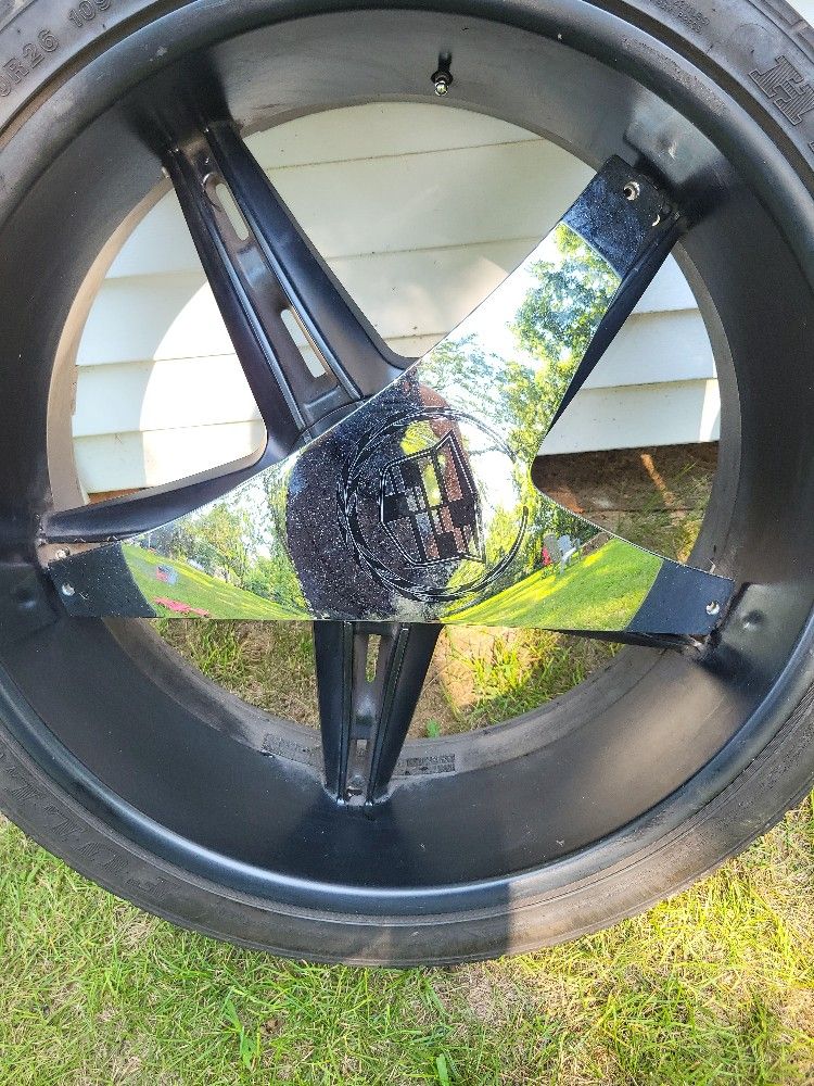 26 Inch Black Wheels