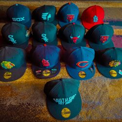 CHICAGO NEW ERA BASEBALL HATS BULLS WHITE SOX BEARS BLACKHAWKS