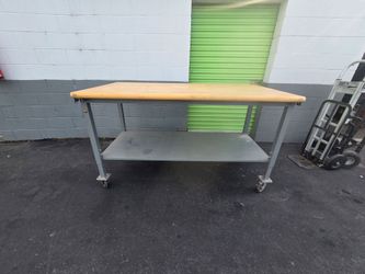 PacMobile Heavy-Duty Packing Table - 60 x 36", Composite Wood Top