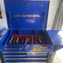 Toolbox Mechanics Cart  With All Accessories And Tools 