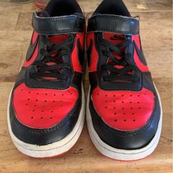 Nike Court Borough Low Recraft PS | Size 1Y/| Red/Black | DV5457-600