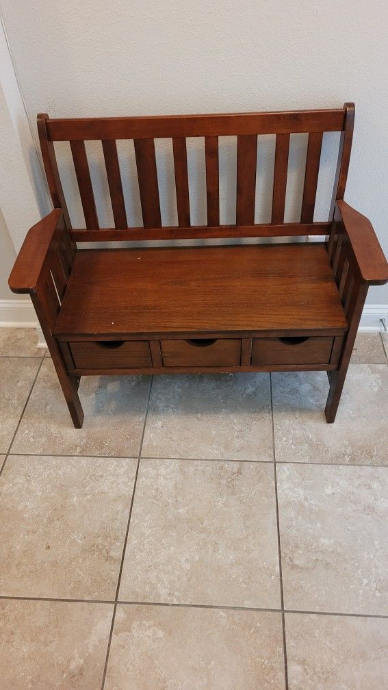 Solid Wood Entryway Bench with Storage Drawers β Functional & Timeless Charm!