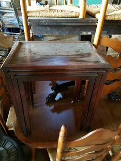 3 piece antique nesting tables