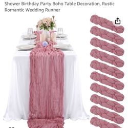 Dusty Rose 10ft Table Runners 