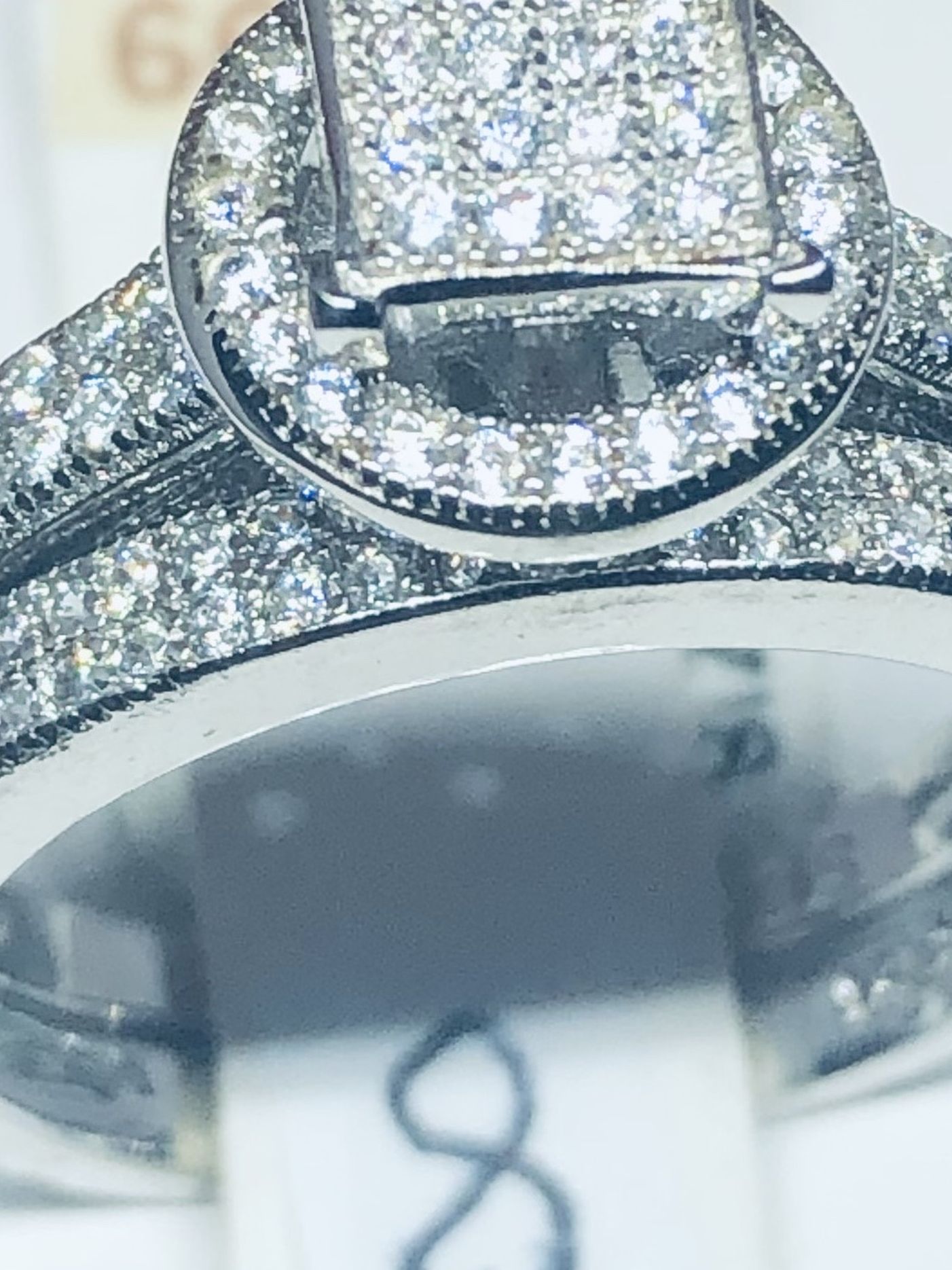 Sterling Silver 2 Pieces Bridal Set Size 8