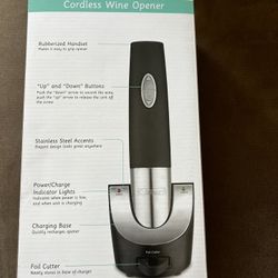 Cuisinart Cordless Wine Opener New