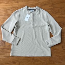 NWT Thomas Sterling men’s  Long Sleeve Henley Shirt size S 
