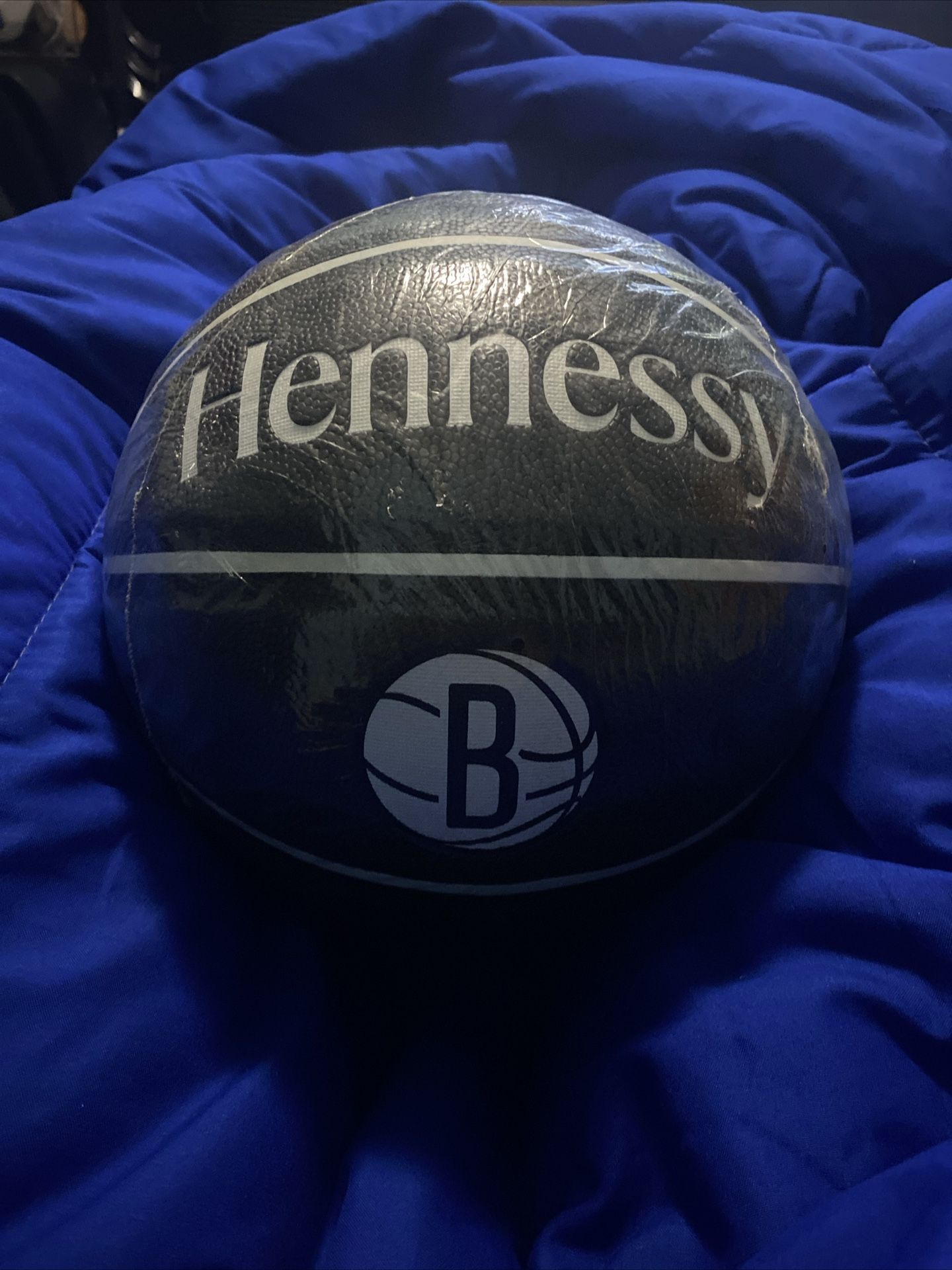 limited edition collectible black Hennessy basketball Brooklyn Nets