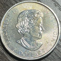 1.5oz 2016 Maple Canada SILVER Coin w/ Privy Maple Mark 9999FS