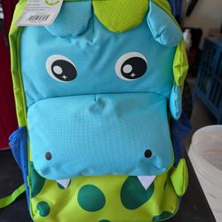 Yodo Zoo 3-Way Suitcase or Backpack with Wheels for Preschool Children, Small Dinosaur