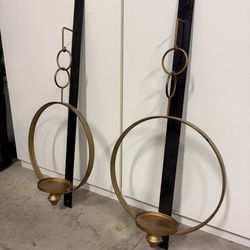 Candle wall sconces set of 2