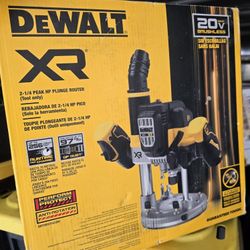 Dewalt 20V MAX XR 2-1/4 Peak HP Brushless Cordless Plunge Router (Tool Only