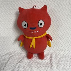 Ugly Dolls Lucky Bat Red Plush Yellow Cape 9" Stuffed Toy 2019