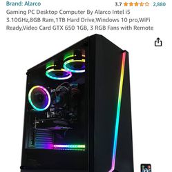 Gaming computer w/monitor & Updated Graphics card