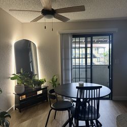 Black Dinner Table with chairs